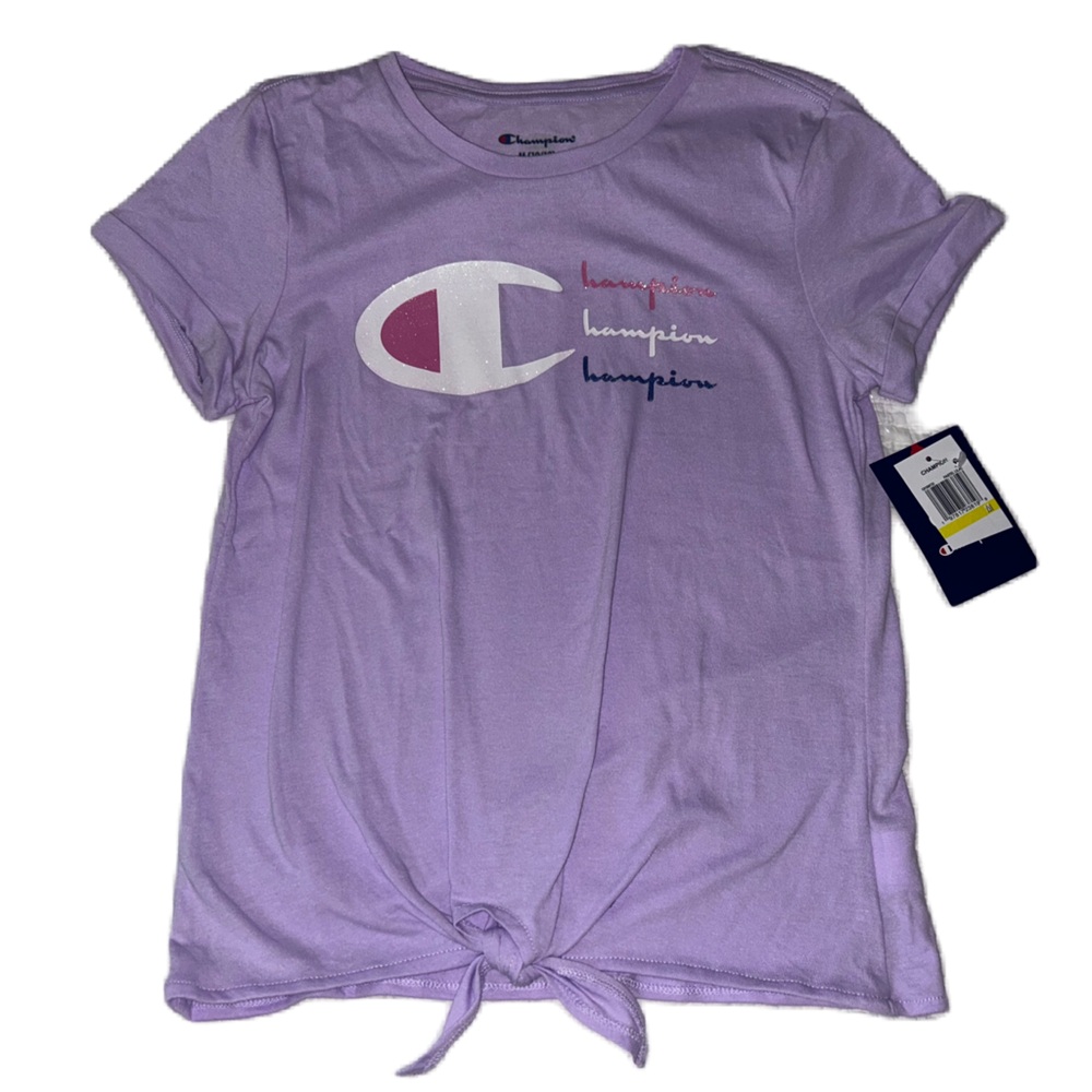 Champion Girls Lavender Knot-Front Tee
